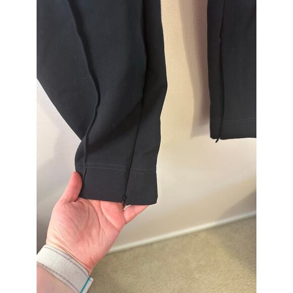 Anthropologie High Rise Black Zip Ankle Legging Trousers Capsule Travel Medium - Picture 4 of 10